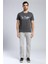 Erkek O Yaka T-Shirt Antrasit 1