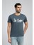 Erkek O Yaka T-Shirt Indigo 2