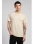 Jonat Erkek V Yaka T-Shirt Bej 2