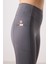 Koyu Gri Polyester Esnek Standart Fit Performans Kadın Tayt - 94667 2
