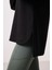Siyah Yumuşak Dokulu O Yaka Rahat Form Kadın Tunik Sweatshirt - 97305 2