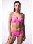 Pembe Lotus Bright Balenli Balconette Bikini Üstü 5