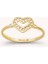 14 Ayar Altın Kalpli Yüzük 2