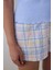 Josıe Checked Açık Mavi Şortlu Pijama Takımı 3