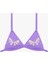 Lila Kız Çocuk Butterfly Fırfırlı Üçgen Bikini Takım 2