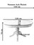 Concept Baba Ayaklı Masa Ahşap Oval Naturel Renkli Açılır Masa (Boy 80 cm /en 120 cm ) 7