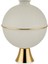 Seta Textured Dark Ayaklı Küre Vazo Cream Gold 262635 cm 1