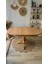 Concept Baba Ayaklı Masa Ahşap Oval Naturel Renkli Açılır Masa (Boy 80 cm /en 120 cm ) 4