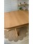 Concept Baba Ayaklı Masa Ahşap Oval Naturel Renkli Açılır Masa (Boy 80 cm /en 120 cm ) 6