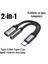 2'si 1 Arada Type-C To 3.5mm+60W Hızlı Şarj ve Kulaklık Çevirici Hi-Fi Ses CE/FC/ROHS Lisanslı Hasır Örgülü Sağlam 2