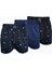 Erkek 3 Lü Premium Collection Desenli Geniş Kalıp Büyük Beden Modal Boxer 3M254 1