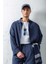 Erkek Oversize Fit Yumuşak Dokulu Gömlek Lacivert 1
