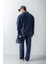 Erkek Oversize Fit Yumuşak Dokulu Gömlek Lacivert 4