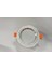 1 Adet 5 Watt LED Spot Lamba 3 Renk Beyaz Kasa + Krom Çizgili Tak Çalıştır ( Delik Çapı 6 cm ) 1