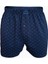Erkek 3 Lü Lacivert Premium Collection Desenli Geniş Kalıp Büyük Beden Modal Boxer 3M254 2