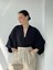 Tasarım Mini Kimono Kadın Siyah Renkli 2