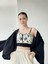 Tasarım Mini Kimono Kadın Siyah Renkli 3