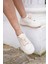 Kadın Sneaker Bağcıklı Keten Spor Ayakkabı Dofkin 4