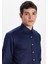 Erkek Regular Fit Klasik Kesim Lacivert Non-Iron Pamuklu Doğa Dostu Belgeli Ütü Gerektirmez Gömlek 2