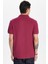 Erkek Slim Fit Dar Kesim %100 Pamuk Fuşya Polo Yaka Tişört 5