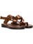 Kadın Taba Parmak Arası Deri Bodrum Sandalet 25SFD331218 3