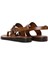 Kadın Taba Parmak Arası Deri Bodrum Sandalet 25SFD331218 5
