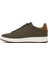 Erkek Yeşil Bağcıklı Nubuk Deri Sneaker 25SFD6116V3 2