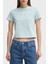 Pamuk Slim Fit Logolu Crop T Shirt J20J223113CDV Bayan T Shirt J20J223113 Cdv 1