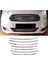 Ford Courier Uyumlu 2017-2023 Krom Ön Panjur 7 Parça Paslanmaz Çelik 1