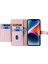 Apple Phone 14 Fermuar Pocket Şok Geçirmez Pu Deri Stand Kılıf Kart Yuvaları Bilek Kayışı ve Omuz Kayışı ile Flip Telefon Kapağı (Yurt Dışından) 2