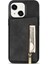 iPhone 15 Fermuar Cep Deri Kaplı Tpu Kasası, Kickstand Cüzdan Cep Telefonu Kapağı (Yurt Dışından) 1