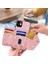 Apple Phone 11 6.1 Inç Pu Deri+Tpu Isplity Powder Telefon Kapak Üçgen Kart Tutucu Kickstand Telefon Kılıfı (Yurt Dışından) 2