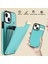 iPhone 14 Slim Fit Tpu+Pu Deri+Metal Kabuk Kart Tutucu ile Telefon Kapağı (Yurt Dışından) 5