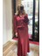 Maxi Saten Etek Bordo 2
