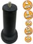 Dekoratif Mobilya Baza Ayağı 3/8 Kalın Diş 15 cm Texture Siyah 4 Adet.. 1