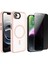 Apple iPhone 16E Kılıf Mat Arka Yüzey Wireless Şarj Özellikli Zore Flet Magsafe Kapak + Hayalet Ekran Koruyucu 1