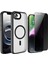 Apple iPhone 16E Kılıf Mat Arka Yüzey Wireless Şarj Özellikli Zore Flet Magsafe Kapak + Hayalet Ekran Koruyucu 1
