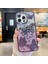 Yuax Apple iPhone 14 Pro Max Uyumlu Kılıf Taşlı Kelebek Figürlü Yumuşak Silikon Case Mor 1