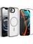 Apple iPhone 16E Kılıf Mat Arka Yüzey Wireless Şarj Özellikli Zore Flet Magsafe Kapak + Cam Ekran Koruyucu 1