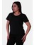 V-Yaka Siyah Kadın T-Shirt CM18 2