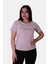 Lıve Passıonatıly Baskı Relaxed Fit Bej Kadın T-Shirt 1