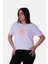 Good Vibes Baskı Beyaz Kadın T-Shirt 2