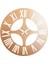 Modern metal duvar saati, 40x40 cm, bakır renk, şık ve sessiz mekanizma ile tarzınızı tamamlar 5