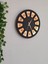 Modern altın renkli 30x30 cm MDF yaldız duvar saati 2