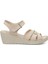 161886.Z5FX Bej Kadın Comfort Sandalet 1