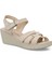 161886.Z5FX Bej Kadın Comfort Sandalet 2