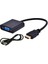 HDMI To VGA Ses Çıkışlı Kablo Çevirici Dönüştürücü Adaptör 1