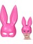 Pembe Renk Ekstra Lüks Uzun Tavşan Maskesi 35 x 16 cm GO50604428440 1