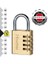 Lock - 604EURD - Şifreli Kilit Pirinç Finish 40 mm 2