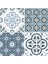 Wallpops FP2951 Leyton Peel & Stick Floor Tiles Yer Karosu, Mavi 1